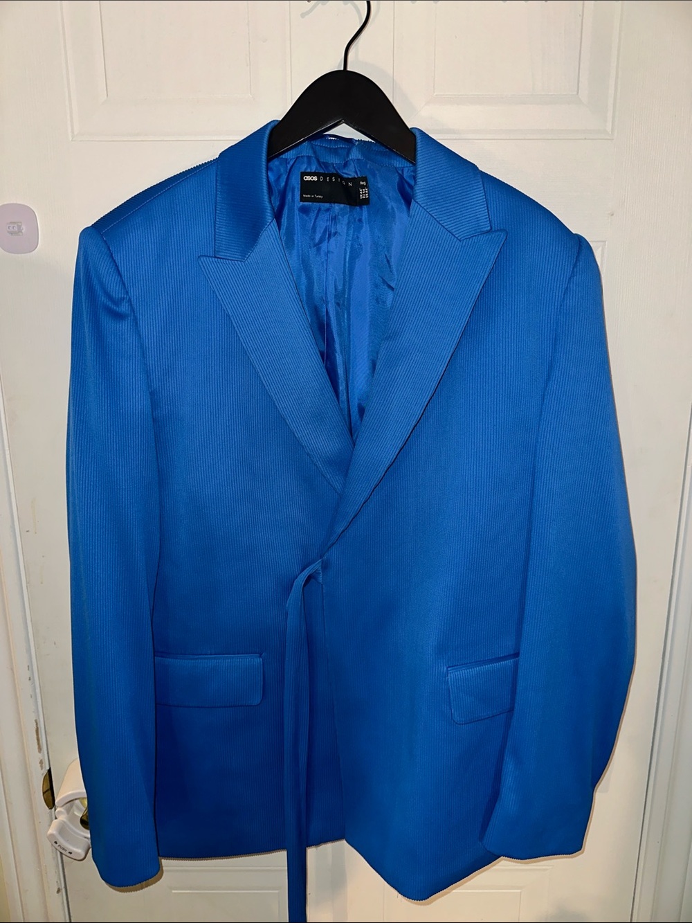 ASOS Bright Blue Single-Breasted Blazer & pants full suit